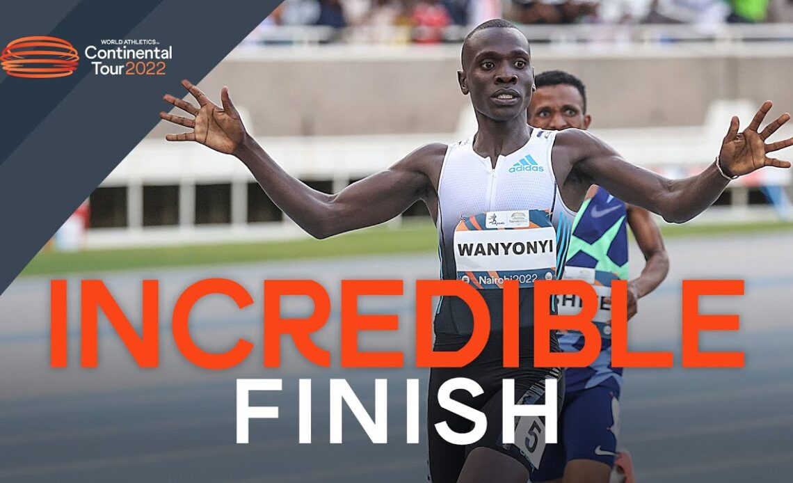 Incredible 800m finish from Emmanuel Wanyonyi | Continental Tour Gold Nairobi 2022