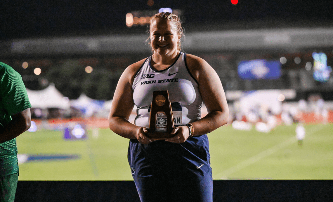 Kauffman’s Historic Shot Put Outing Highlights Day Two of NCAA Outdoor Championships