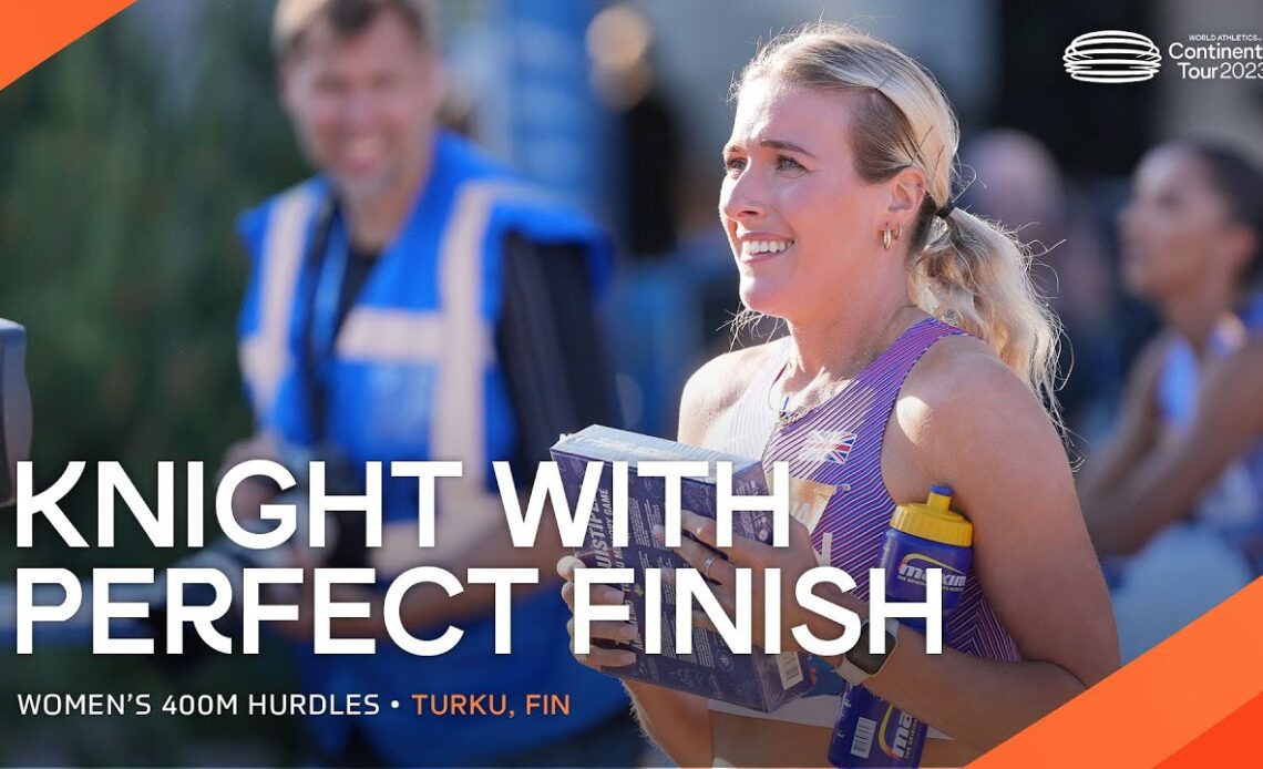 Knight times her 400m hurdles finish by perfection | Continental Tour Gold 2023
