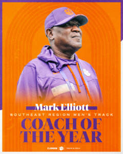 Mark Elliott Named USTFCCCA Southeast Region Men’s Coach of the Year – Clemson Tigers Official Athletics Site