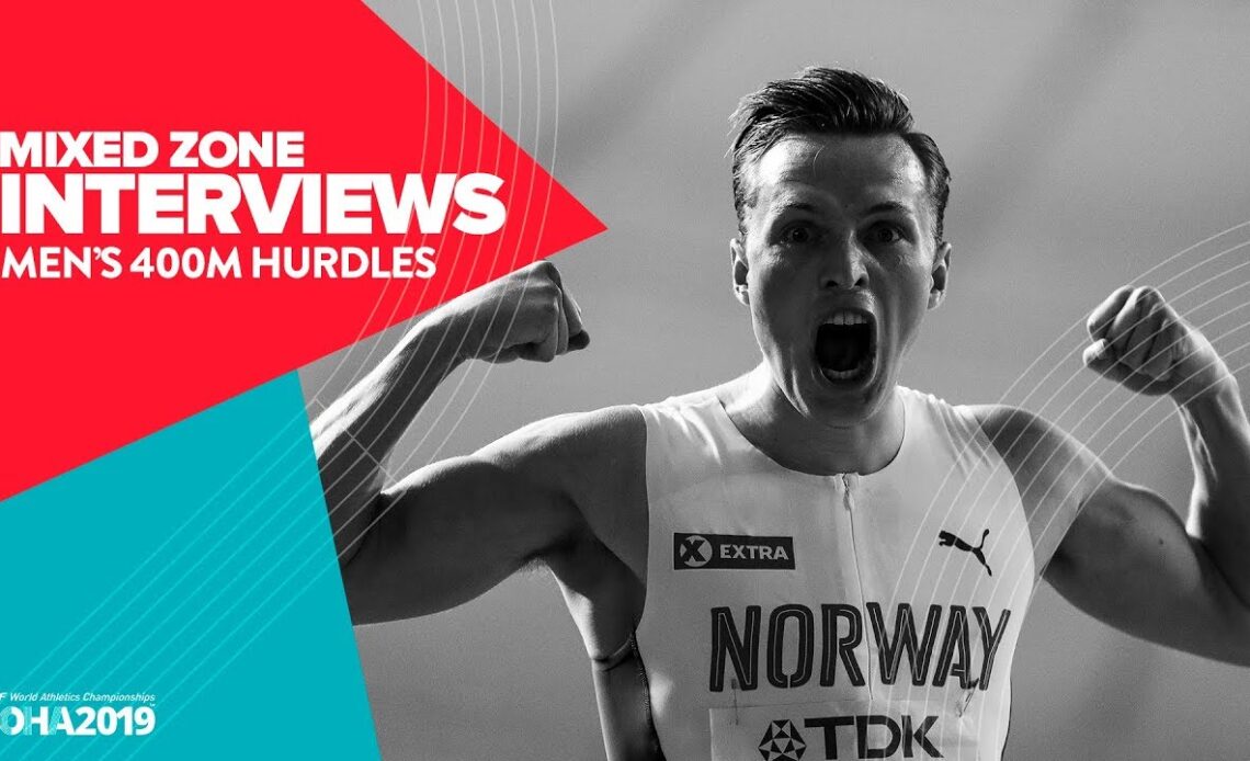 Men's 400m Hurdles Interviews | World Athletics Championships Doha 2019