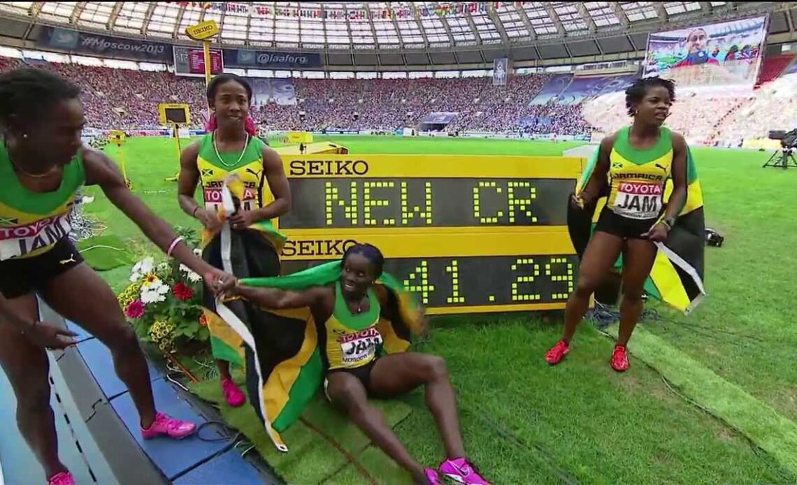 Moscow 2013 - 4X100m Women - Final