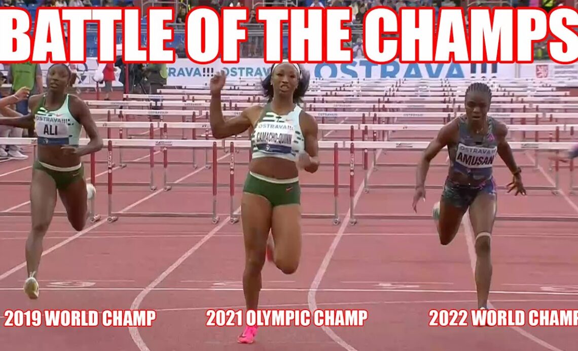 One Race, Three Global Champions: Jasmine Camacho-Quinn Wins Tight 100m Hurdle Race In Ostrava