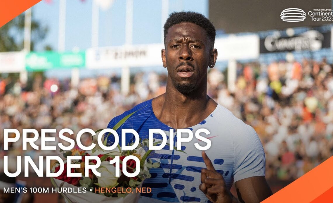 Prescod claims the 100m in Hengelo | Continental Tour Gold 2023