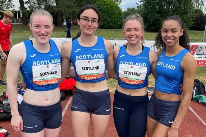 Scottish Record Alert! Women set new 4x100m mark and Alyson, Georgina sub 11.40; Laura 5000m PB