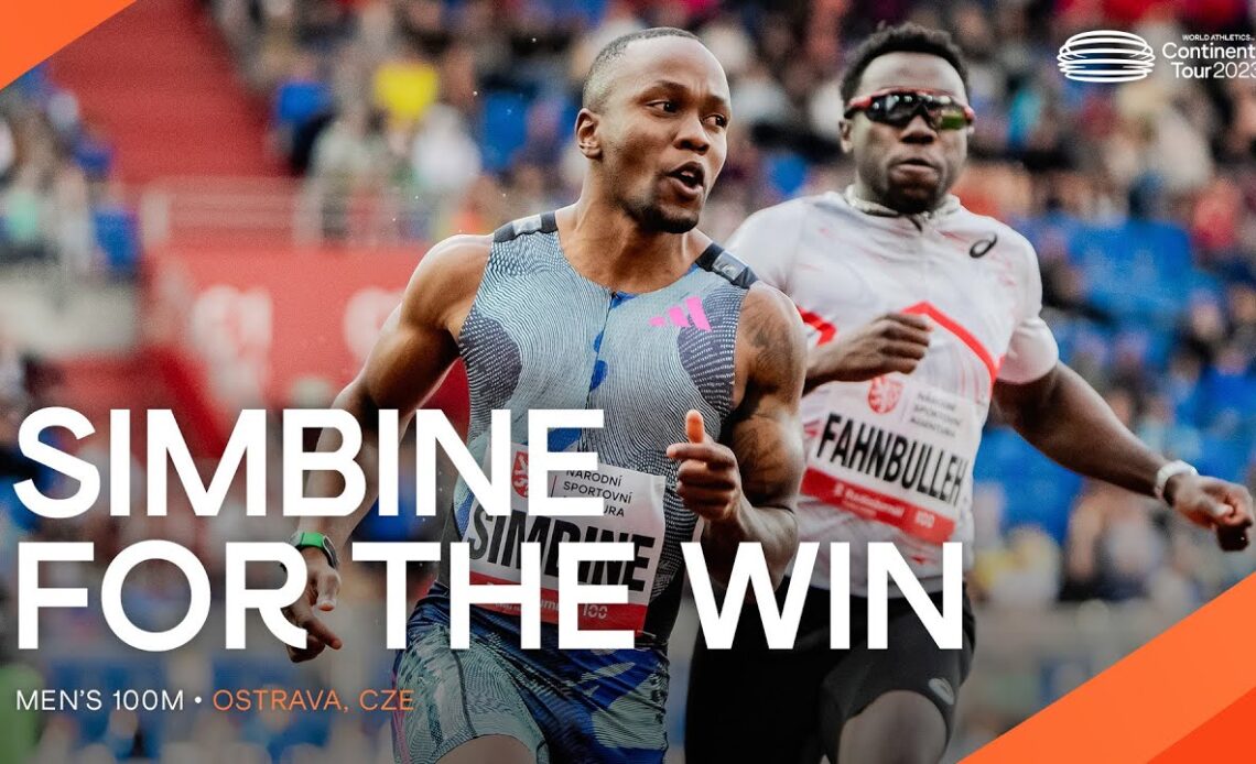 Simbine storms to 9.98 at the 62nd Golden Spike 🔥 | Continental Tour Gold 2023