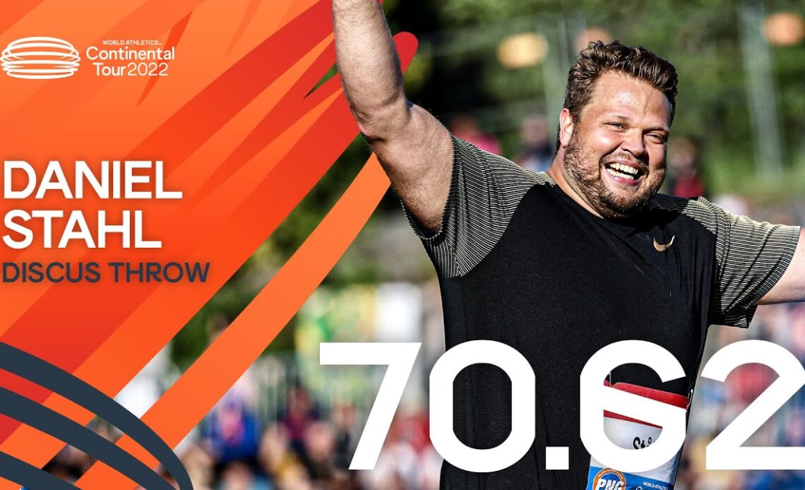 Stahl destroys his own meeting record with 70.62m | Continental Tour Gold Turku 2022