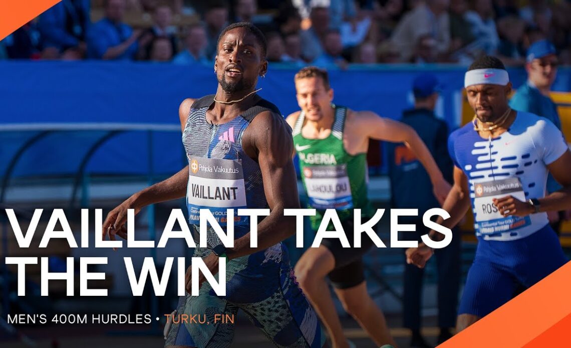 Vaillant rules the 400m hurdles in Turku | Continental Tour Gold 2023