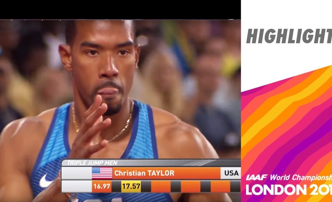 WCH London 2017 - Triple Jump - Men - Final - Christian Taylor takes Gold!
