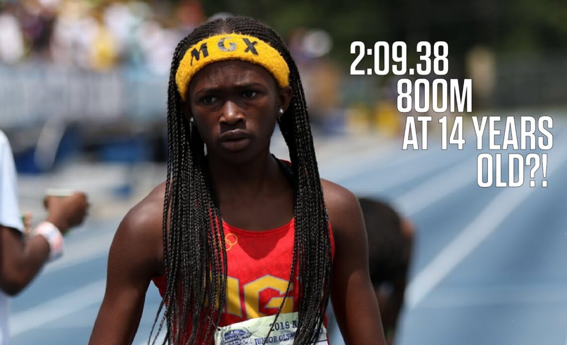 Chad Johnson's Daughter Clocked Insane 800m At 14 Years Old At AAU Junior Olympics!