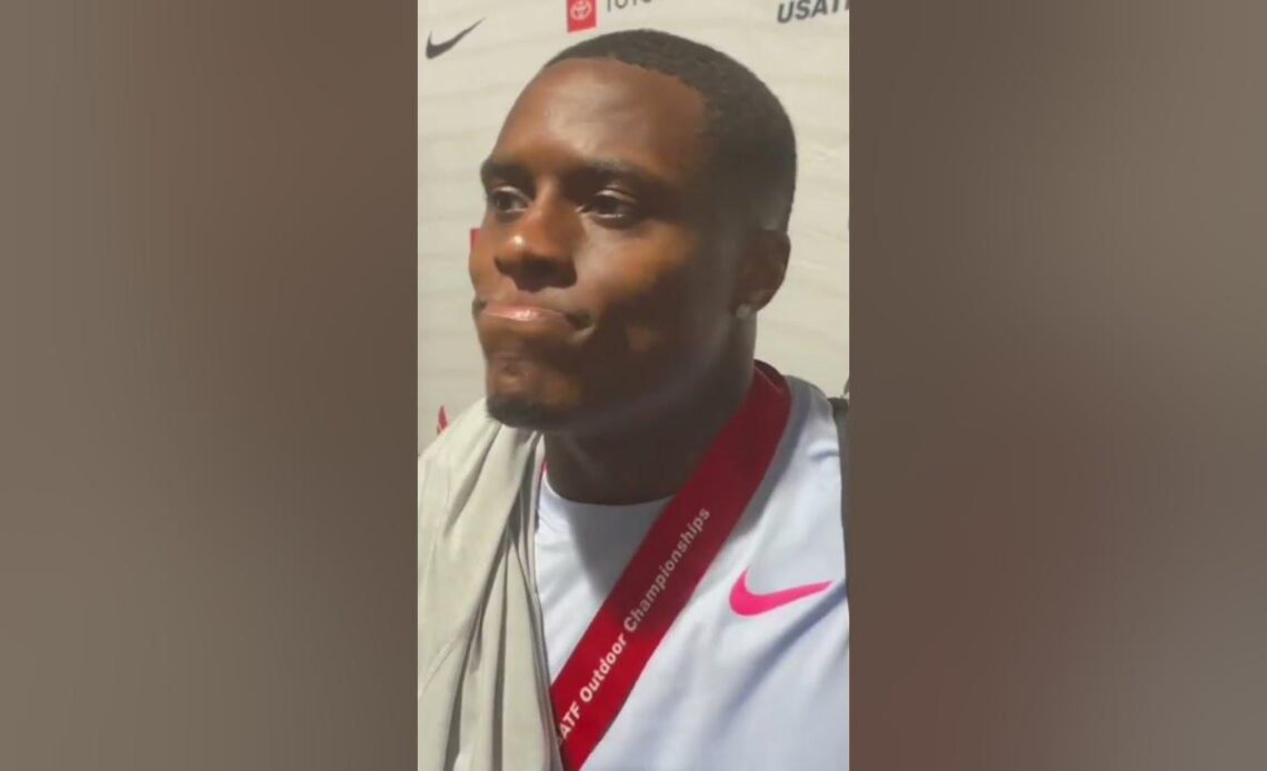 Christian Coleman explains what he learned from his runner-up finish at USAs #shorts