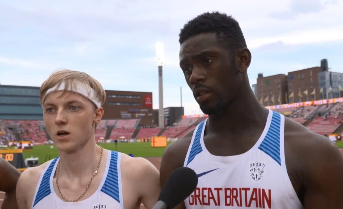 IAAF World Under 20 - Tampere GBR 4X100 Metres Relay Men Heat 01