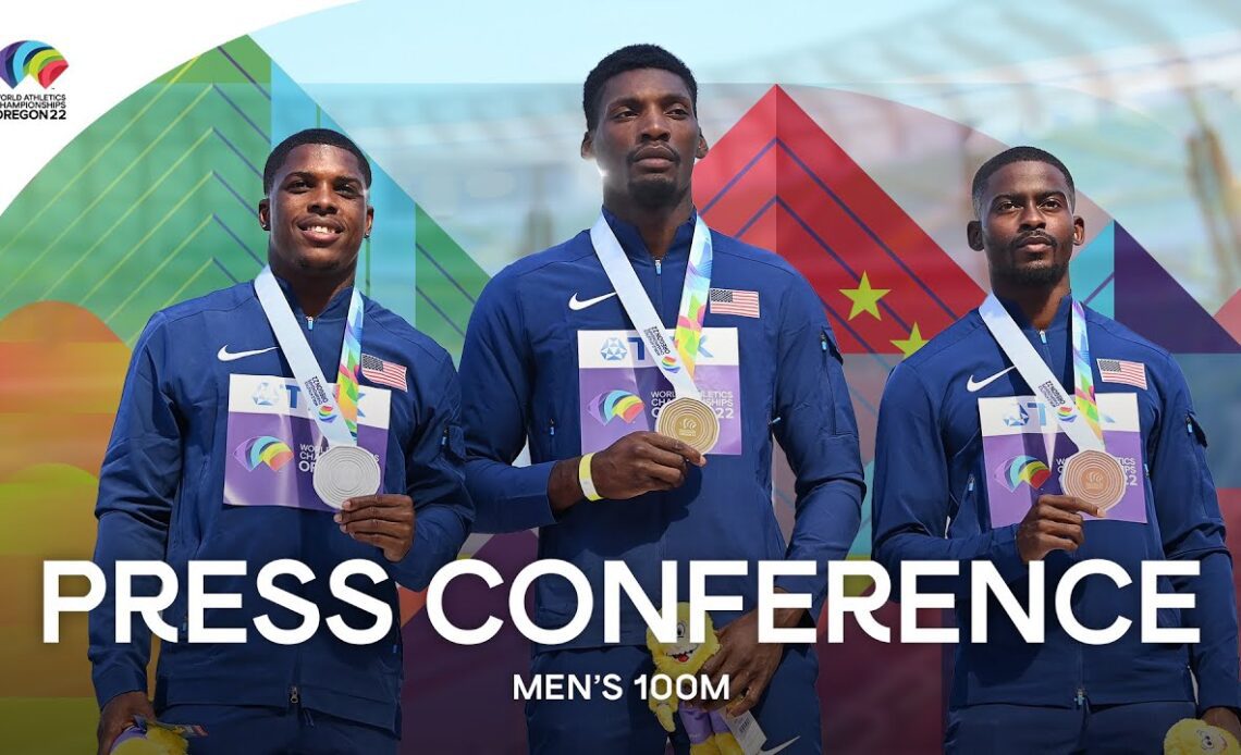 Men's 100m final press conference | World Athletics Championships Oregon 22