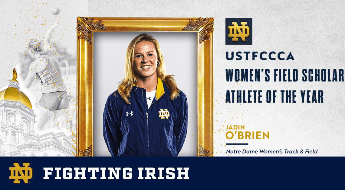 O’Brien named USTFCCCA Track Scholar Athlete of the Year – Notre Dame Fighting Irish – Official Athletics Website