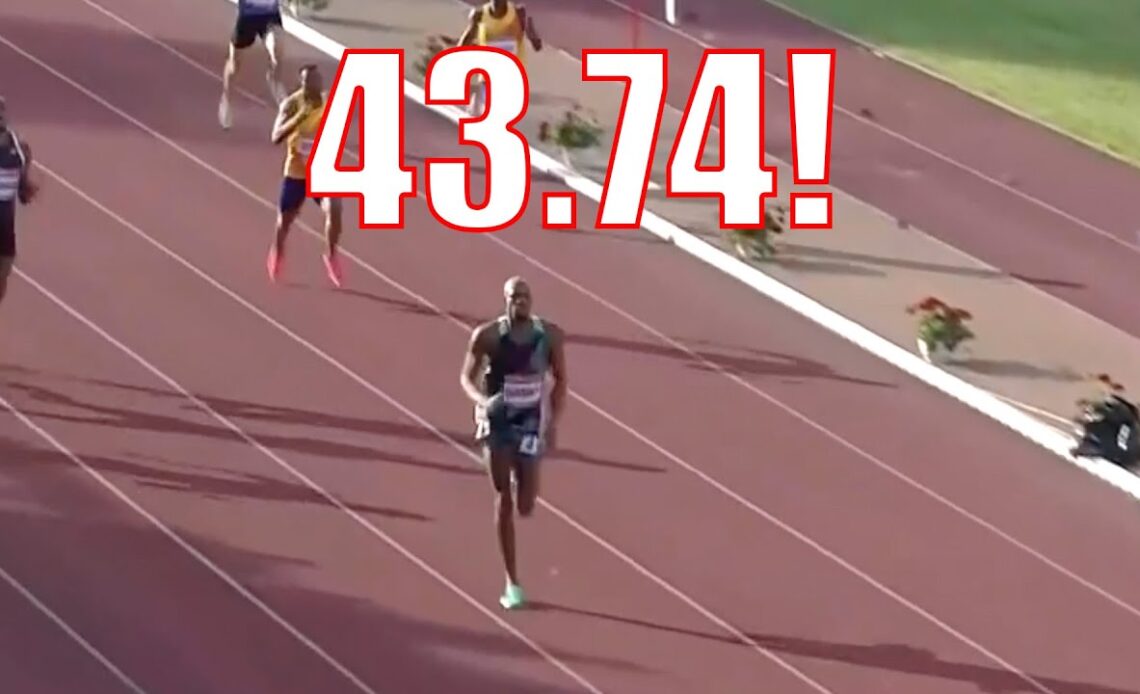 Steven Gardiner Runs WORLD LEAD In 400m, 43.74