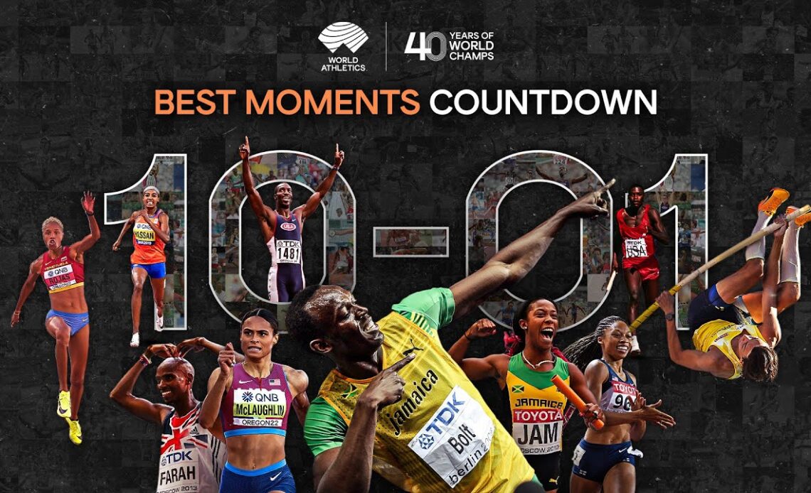 TOP 10 - 40 Greatest World Athletics Championships Moments | 10 - 1