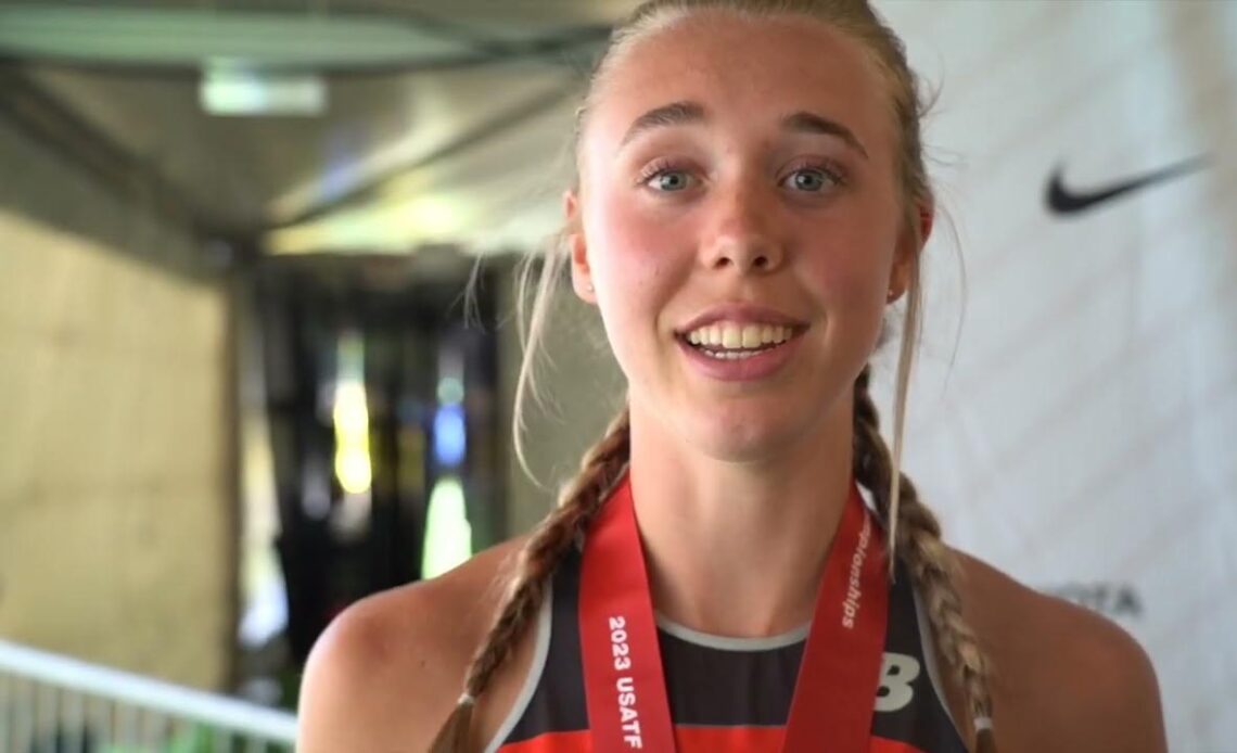 USA U20 800m Runner-Up Allison Ince Was Happy With How Her Race Shook Out