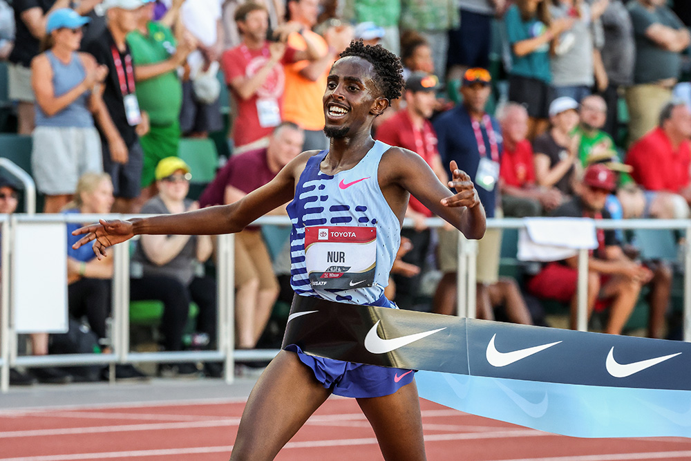 USATF Men’s 5000 — Nur Came Ready For Anything