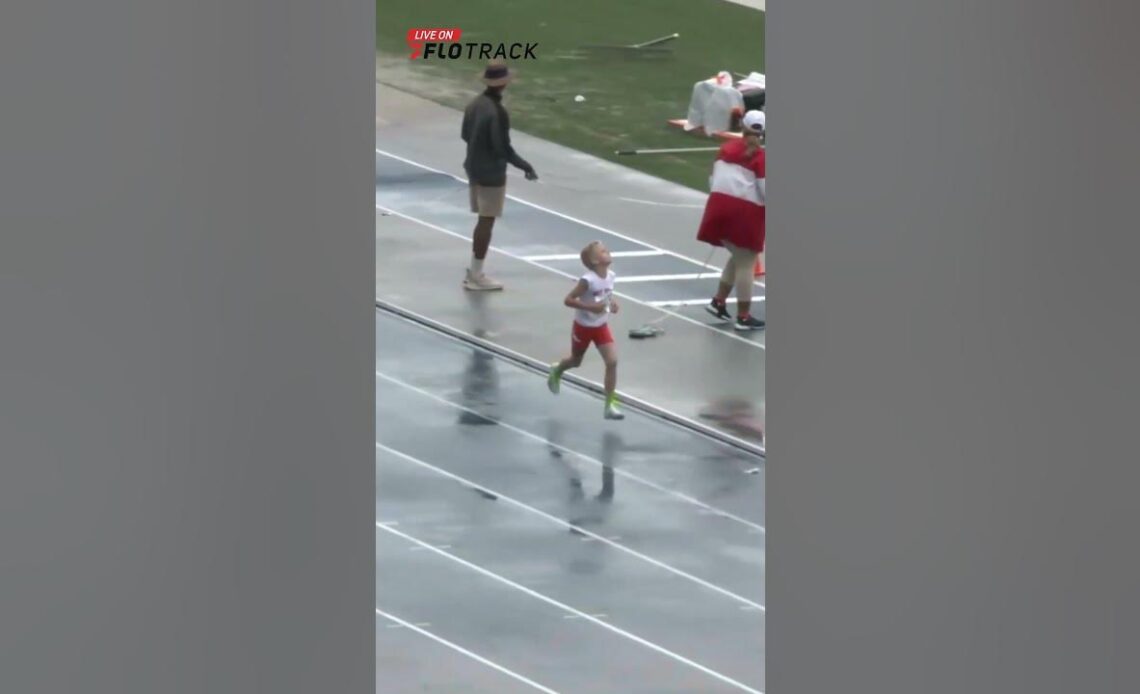 CHAOS! Kid Stops 800m Race With 200m To Go But Still Comes Back To Win At AAU