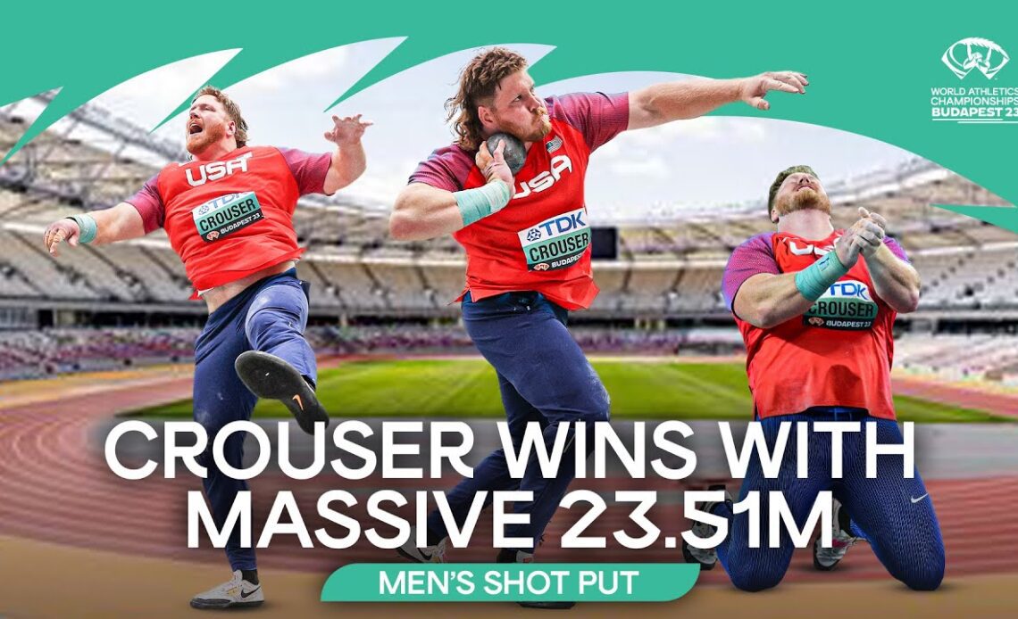 Crouser shatters championship record in shot put final | World Athletics Championships Budapest 23