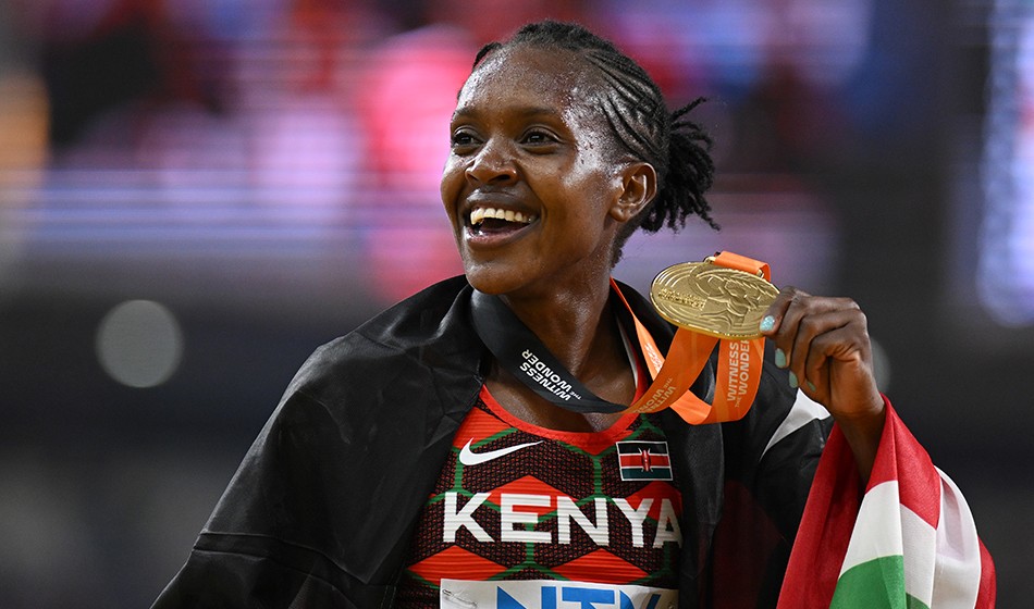 Faith Kipyegon unstoppable in Budapest