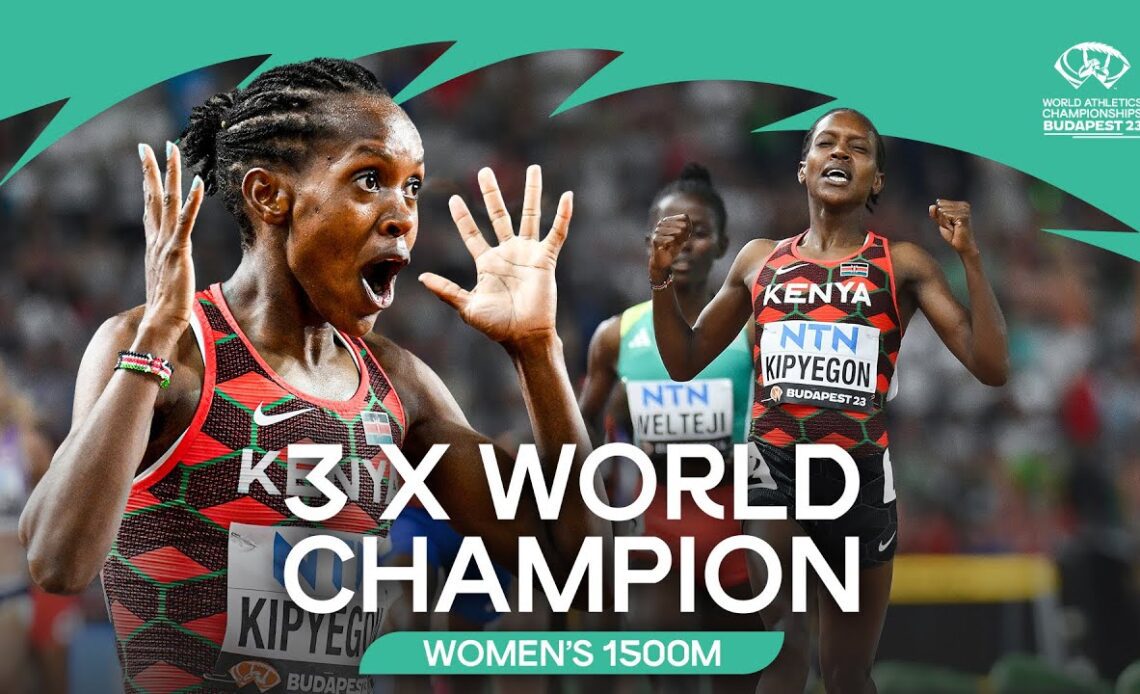 Kipyegon dashes to third 1500m gold | World Athletics Championships Budapest 23