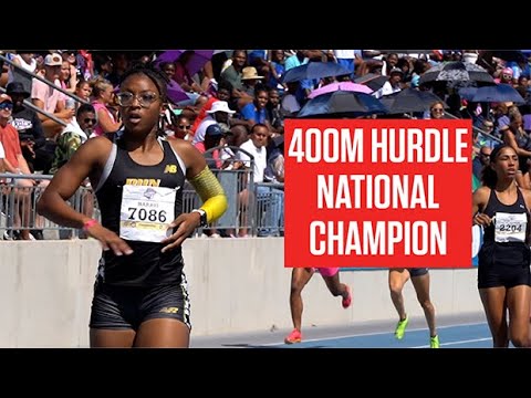 Louisiana Star Hurdler DOMINATES The 400m Hurdles At AAU Junior Olympics 2023