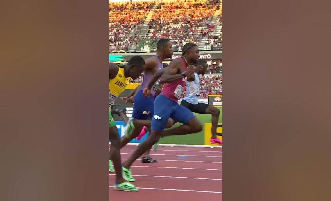 Lyles storms to 100m 🥇 #athletics #usa #sprint #100m
