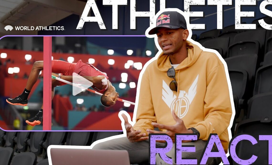 Mutaz Barshim reacts to iconic 2019 home crowd high jump gold medal | Athletes React