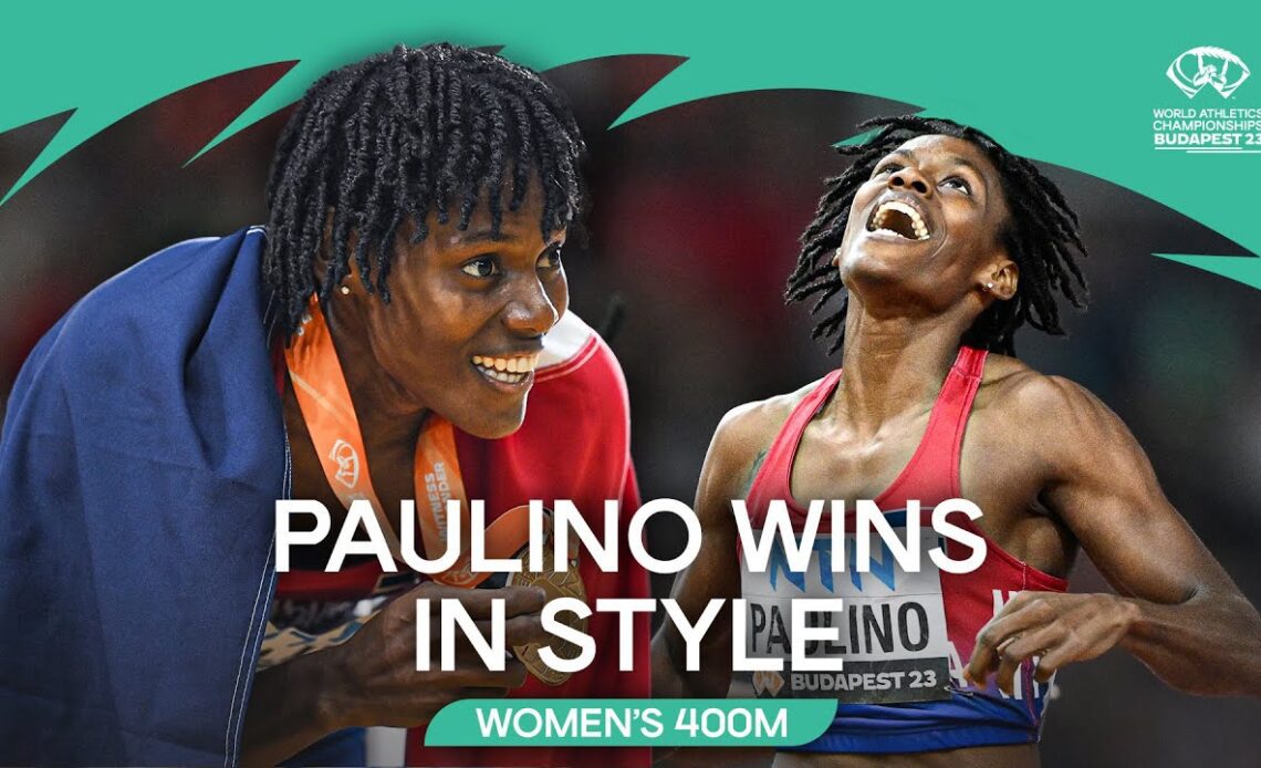 Paulino storms to golden 400m glory 🔥 | World Athletics Championships Budapest 23