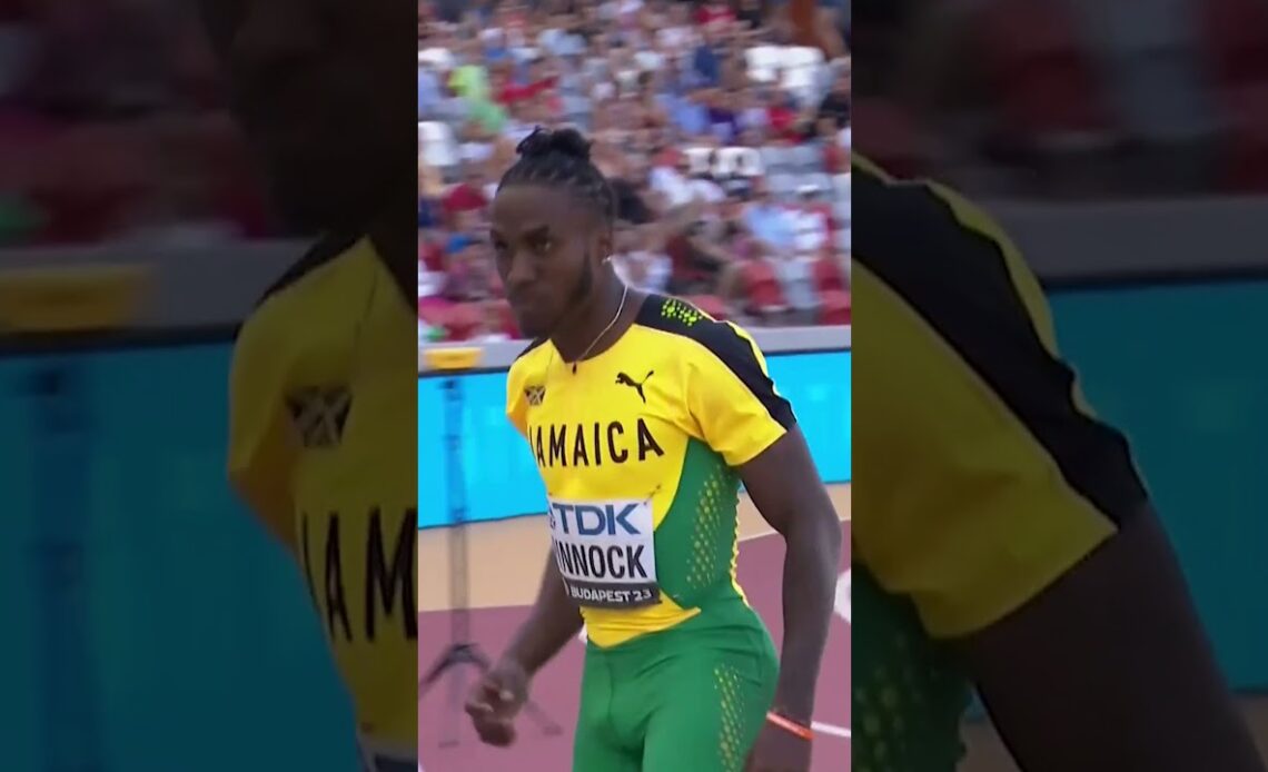 Pinnock flies to 2nd best jump in the qualifying round in the history of the #worldathleticschamps 😤