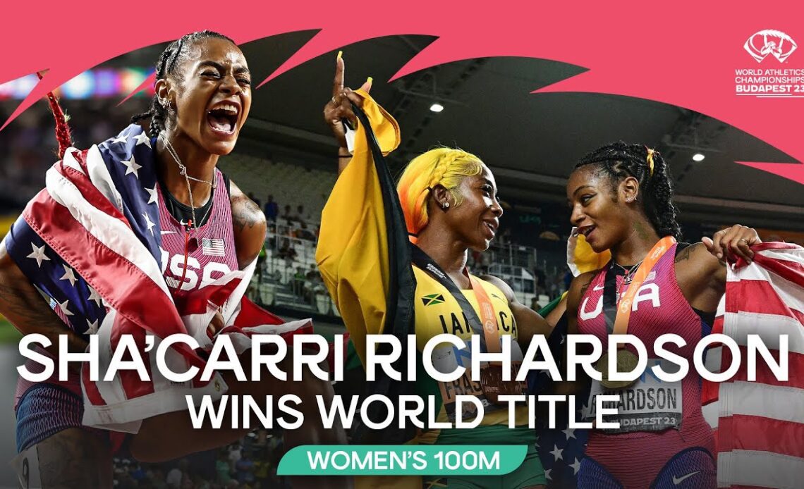 Sha'Carri Richardson blazes to 100m gold 🔥  | World Athletics Championships Budapest 23