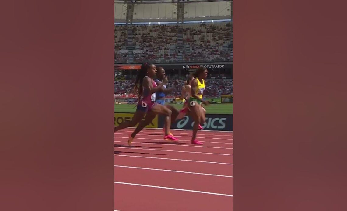 Sha'Carri Richardson is on a mission in Budapest 🔥 #athletics #shorts #usa #100m