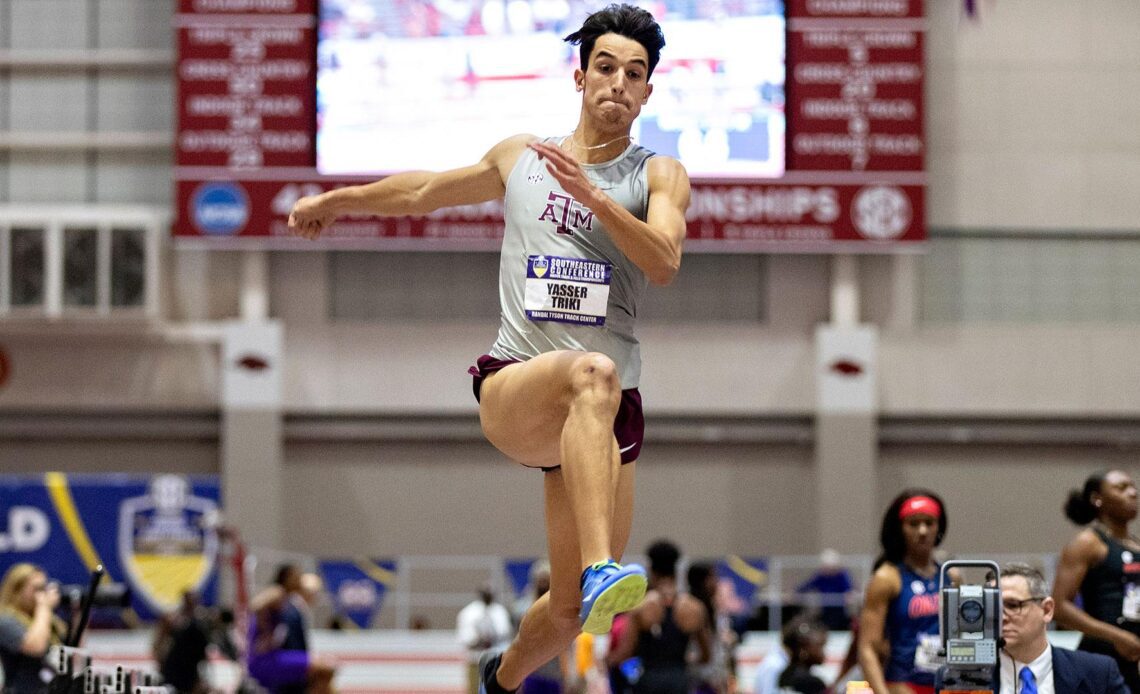 Triki Advances to Triple Jump Finals on Opening Day of World Athletics Championships - Texas A&M Athletics