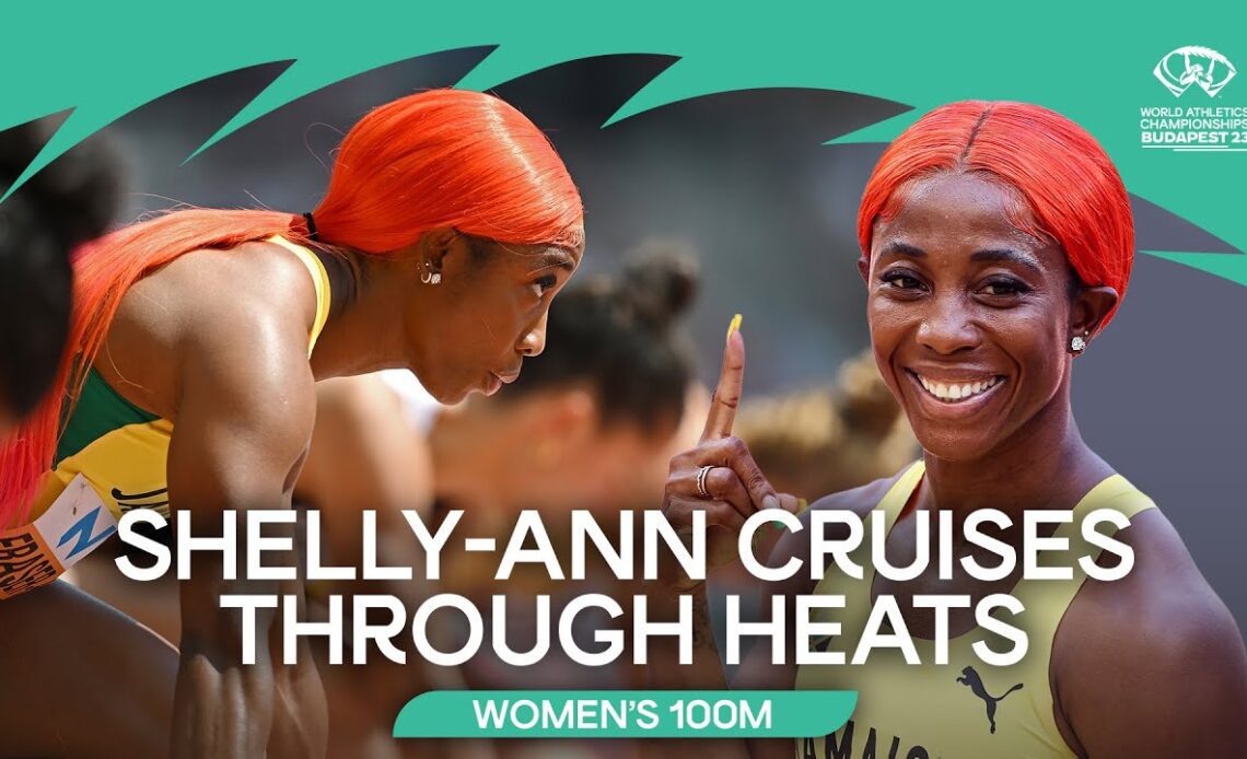 🇯🇲's Fraser-Pryce eases to 100m semi-finals | World Athletics Championships Budapest 23