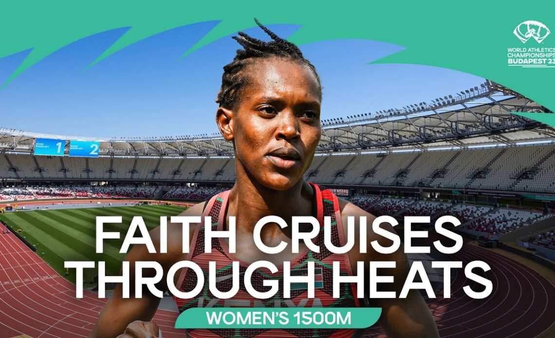 🇰🇪's Kipyegon makes it look so easy in 1500m heats| World Athletics Championships Budapest 23