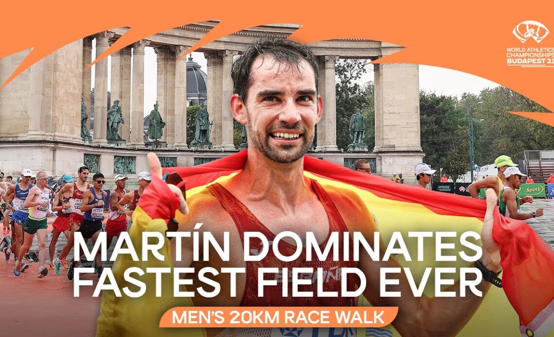 🇪🇸's Martín wins 20km race walk | World Athletics Championships Budapest 23
