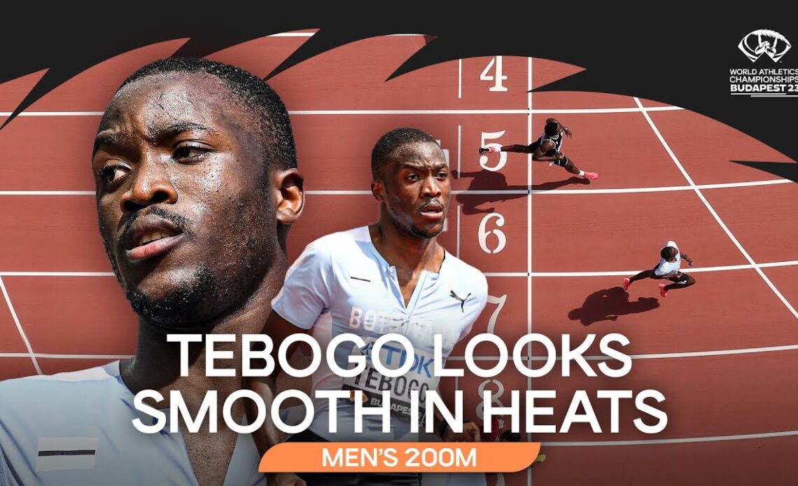 🇧🇼's Tebogo does not break a sweat in the 200m heats | World Athletics Championships Budapest 23