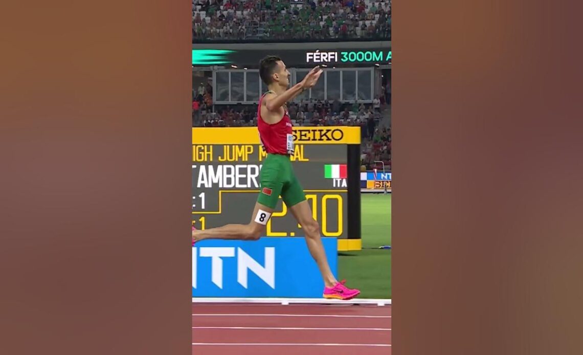 🇲🇦's steeplechase king strikes again 🔥 #athletics #worldathleticschamps #Morocco #steeplechase