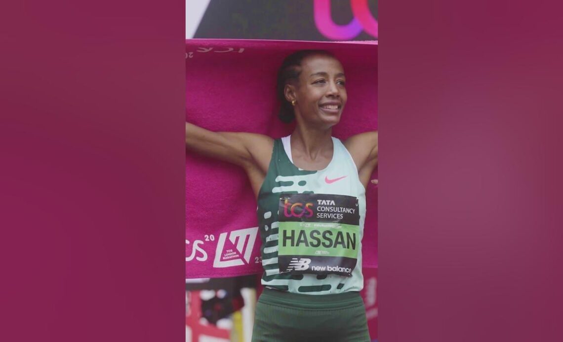 Sifan Hassan flies to debut marathon victory 💪 #marathon #athletics #netherlands #London #uk