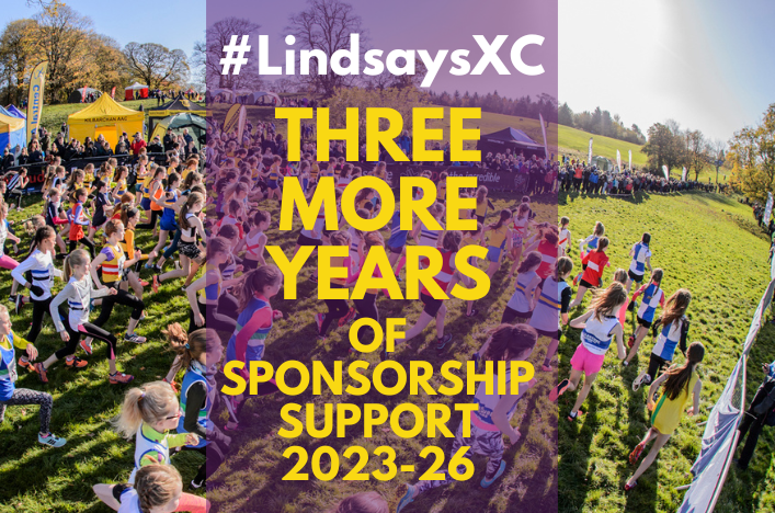 Three more years! Lindsays Cross Country Season sponsorship will run and run (to 2026)