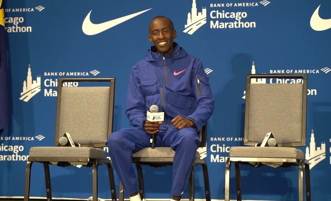 Kelvin Kiptum After 2:00:35 Race To Break Kipchoge's Marathon WORLD RECORD At Chicago Marathon 2023!