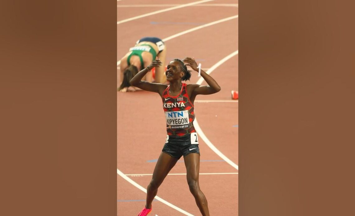 1500m world record-holder, Faith Kipyegon #worldathleticschamps #shorts #athleticsawards