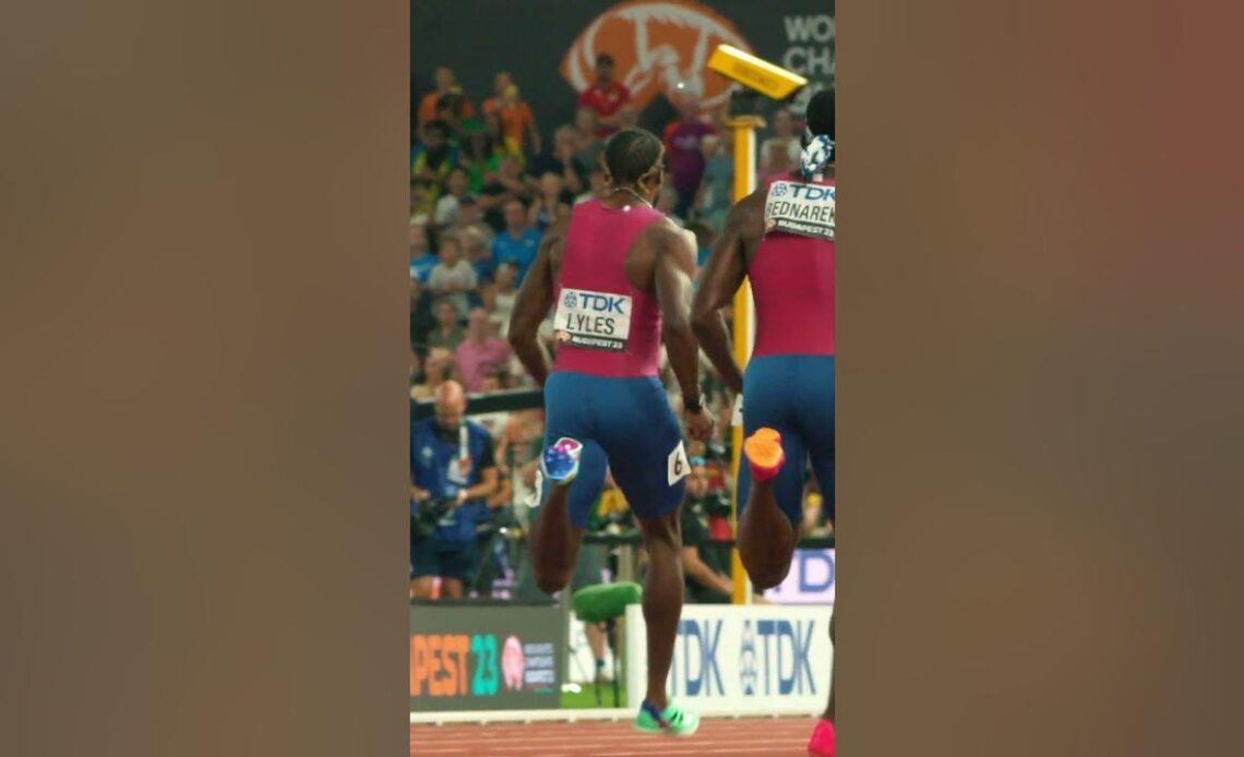 Noah Lyles, the sprint king of Budapest 👑 #athletics #worldathleticschamps #usa #athlete