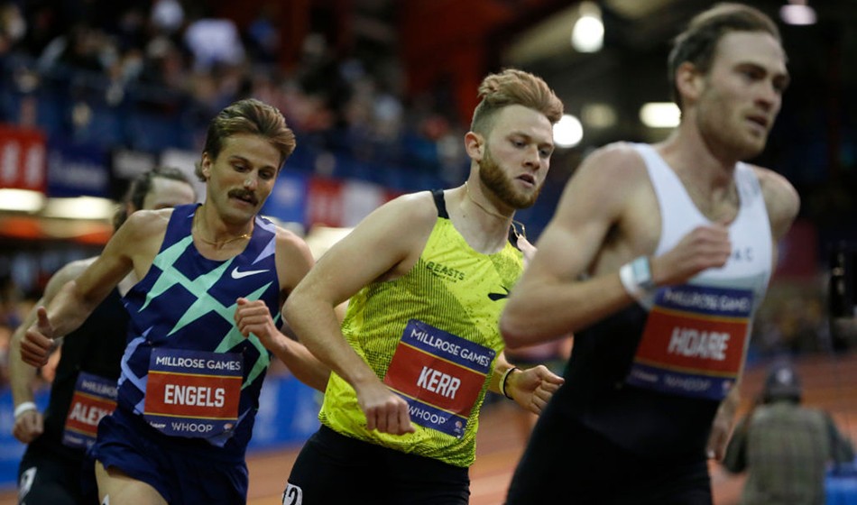 Ollie Hoare leads Josh Kerr and Craig Engels (Getty)