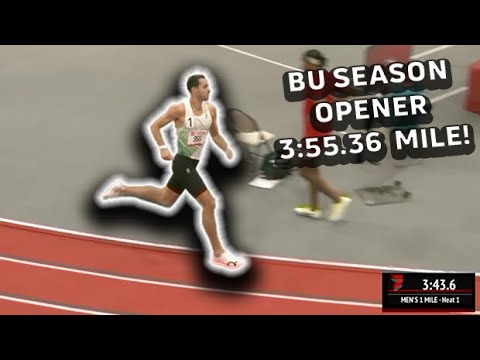 On Running's Sam Ellis Wins The Men's Mile at The BU Season Opener