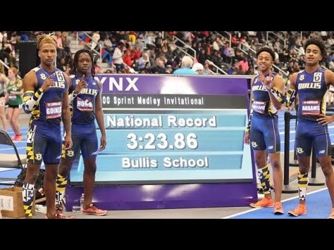 Bullis School Sets A CRAZY Boys Sprint Medley Relay High School National Record At The VA Showcase!