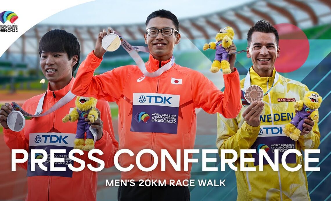 Men's 20 kilometre race walk press conference | World Athletics Championships Oregon 22