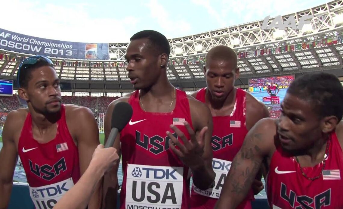 Moscow 2013 - United States USA - 4x400m Relay Men - Heat 2