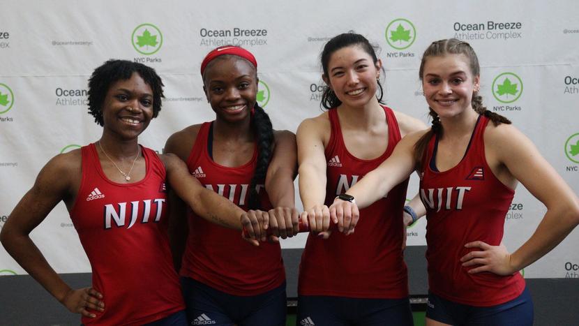 NJIT Women's 4x200 Relay Team Breaks Facility Record at 2024 STAC Spartan Invite